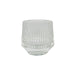 Rigel Ribbed Glass Votive (8cm x 8cm) Candle Tealight Holder - Lost Land Interiors