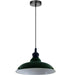LEDSone industrial Vintage  32cm  Green Pendant Retro Metal Lamp Shade E27 Uk Holder~3688 - Lost Land Interiors