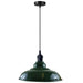 LEDSone industrial Vintage  32cm  Green Pendant Retro Metal Lamp Shade E27 Uk Holder~3688 - Lost Land Interiors