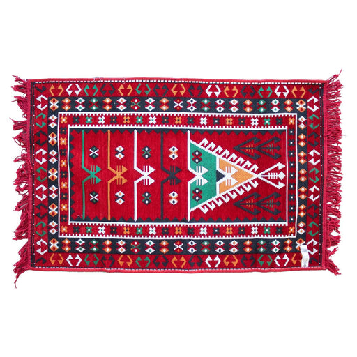 Handmade Turkish Kilim Rug 125x80 cm - Red - Lost Land Interiors