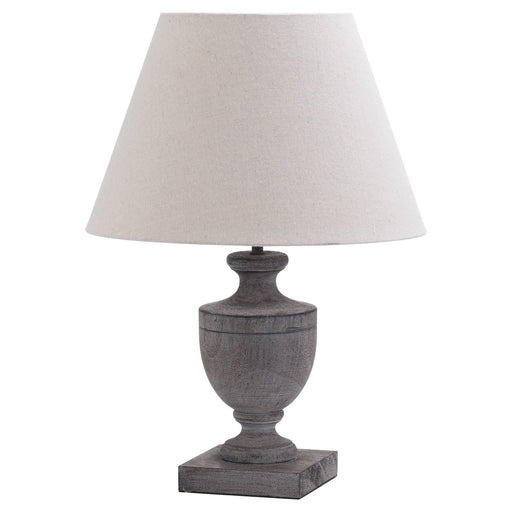 Incia Urn Wooden Table Lamp - Lost Land Interiors