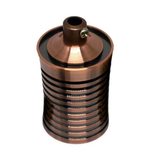 Bright CopperVintage Industrial Lamp Light Bulb Holder Antique Retro Edison Fitting UK-ES E27~2945 - Lost Land Interiors