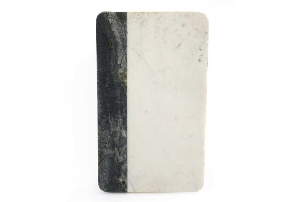 White & Grey Marble Chopping Board 40cm - Lost Land Interiors