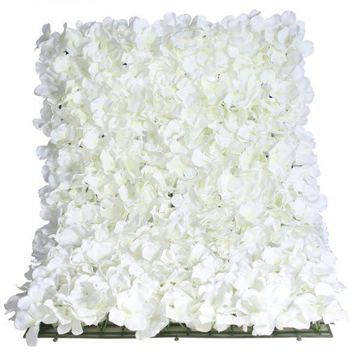 White Hydrangea Flower Wall Panel 40 x 60cm - Lost Land Interiors