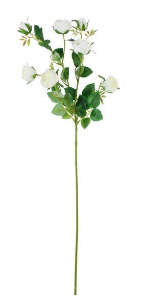 Garden Peony Rose Spray Ivory Artificial Silk Flowers - Lost Land Interiors
