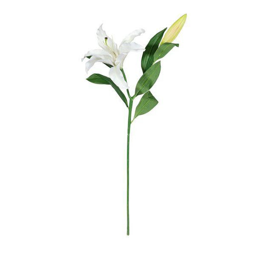 Real Touch White Lily Artificial Floral Stems Sprays Flower Arranging - Lost Land Interiors