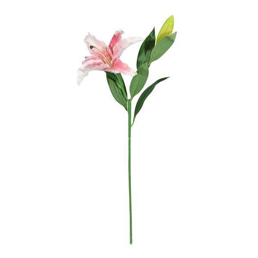 Real Touch Dark Pink Lily Artificial Floral Stems Sprays Flower Arranging - Lost Land Interiors