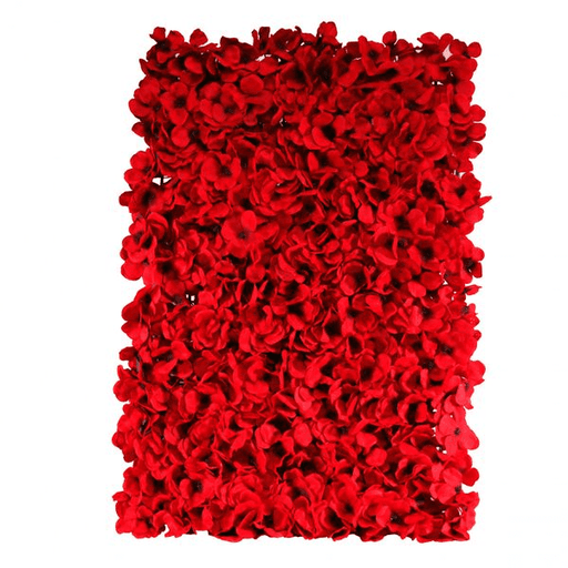 Red Hydrangea Flower Wall Bundle (2 x 3M) - Lost Land Interiors