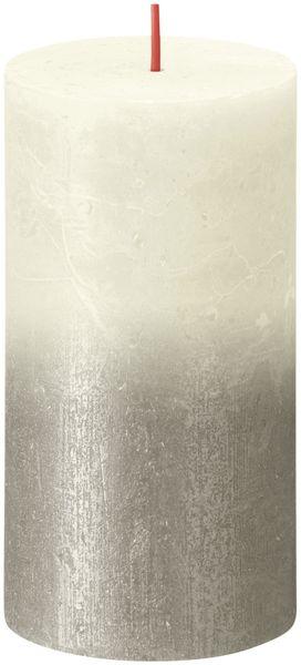 Faded Soft Pearl Bolsius Rustic Metallic Candle (130 x 68mm) - Lost Land Interiors