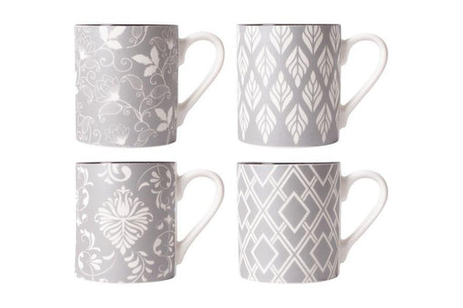 Assorted Grey Art Deco Mugs - Lost Land Interiors