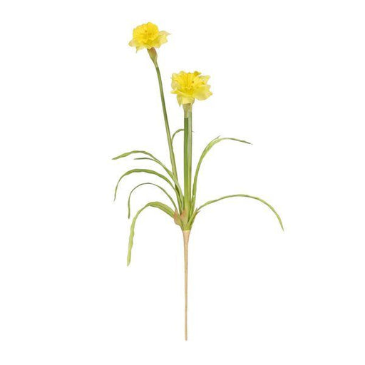 Artificial Monet Narcissus Yellow (58cm, 3 flowers) - Lost Land Interiors