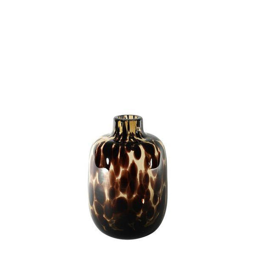 Arabella Mottled Brown Sweet Vase (H18x12cm) - Lost Land Interiors