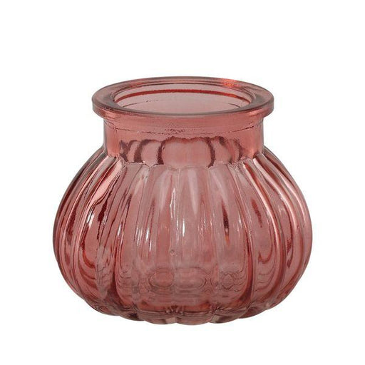 Veneto Bubble Jar (Dusky Pink). Vintage Style Glass Jar Vase - Lost Land Interiors