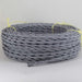 5m Black And White 2 Core Twisted Electric Fabric 0.75mm Cable~1749 - Lost Land Interiors