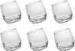 Lucenté 6PC Cognac Spirits Rocking Unspillable Home Bar Glass - Lost Land Interiors