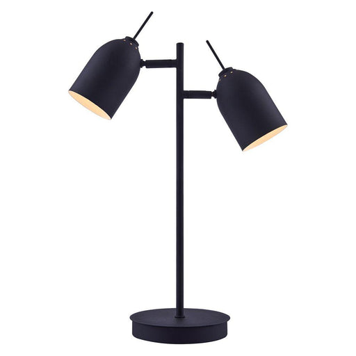 Mason Table Lamp & Spotlights, Adjustable Standing Desk Light,Black - Lost Land Interiors