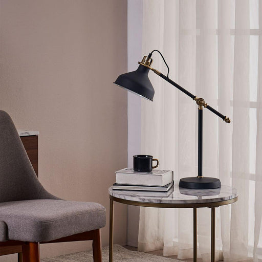 Standard MIA Task Table Lamp, Adjustable Reading Desk Spot Light, Black - Lost Land Interiors