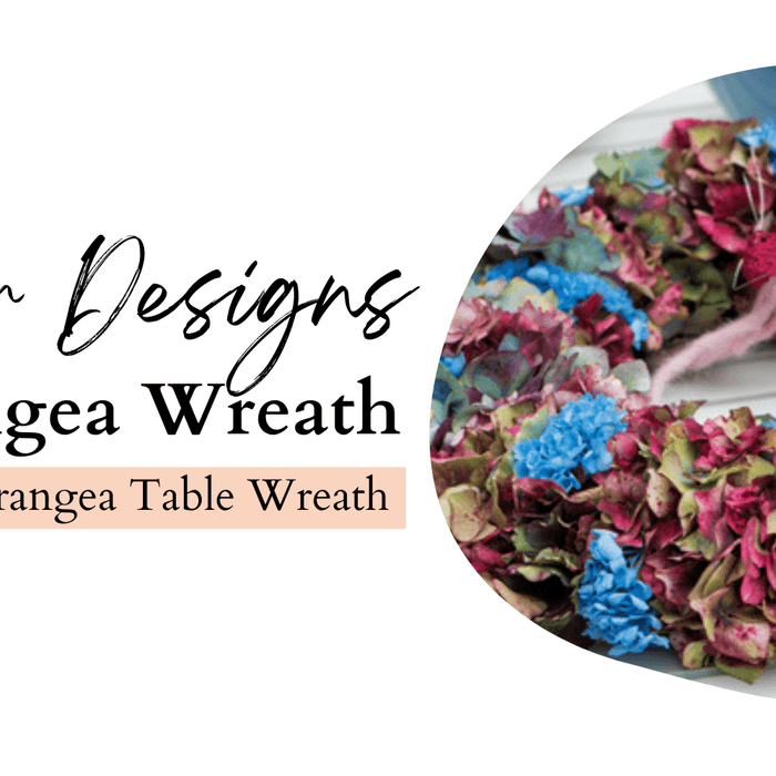 How to Create a Hydrangea Table Wreath - Lost Land Interiors