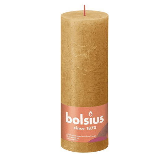 Bolsius Rustic Honeycomb Shine Pillar Candle (190mm x 68mm) - Lost Land Interiors
