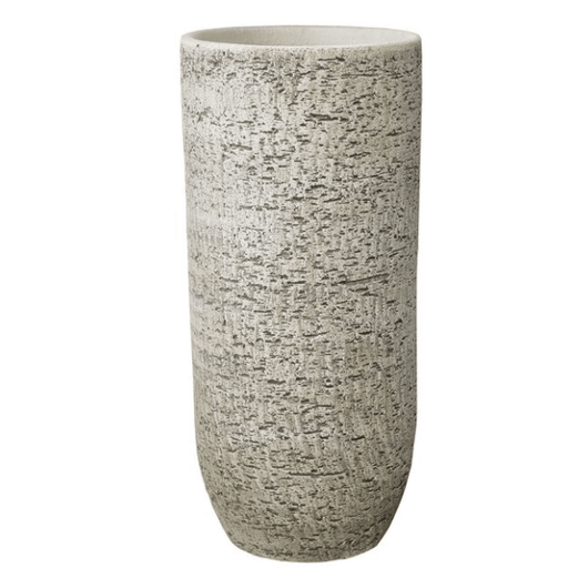Portland Ceramic Floor Vase Bark Optics (W22 x H50cm) - Lost Land Interiors