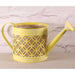 Vase Watering Can with Hessian in Yellow (17cm) - Lost Land Interiors