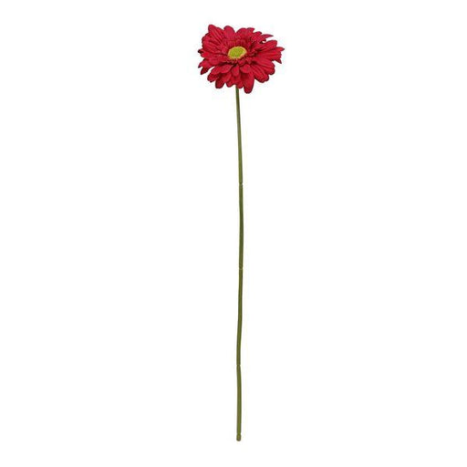 Burgundy Beauty: 72cm Artificial Silk Single Gerbera - Lifelike Floral Floristry - Lost Land Interiors