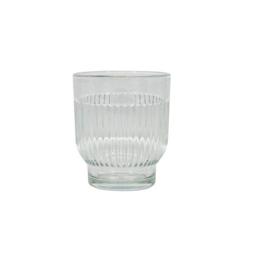 Ceres Ribbed Votive (8.5cm x 7cm) Glass Candle Holder - Lost Land Interiors