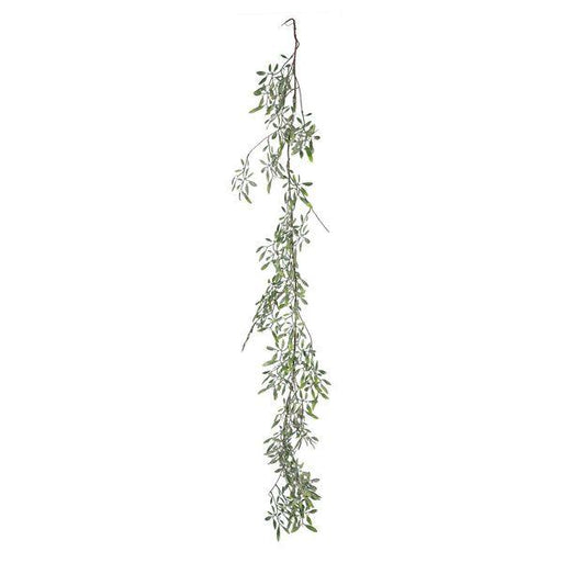 Frosted White Berry Mistletoe Garland (180cm) - Elevate Your Holiday Decor - Lost Land Interiors