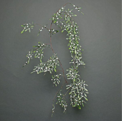 Frosted White Berry Mistletoe Garland (180cm) - Elevate Your Holiday Decor - Lost Land Interiors