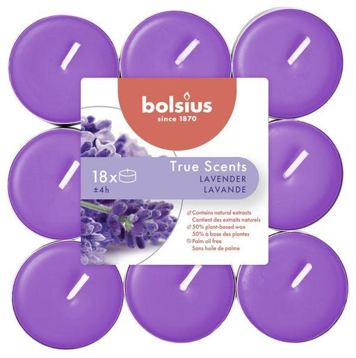 Lavender Bolsius Tealight Candles (pack of 18) - Lost Land Interiors