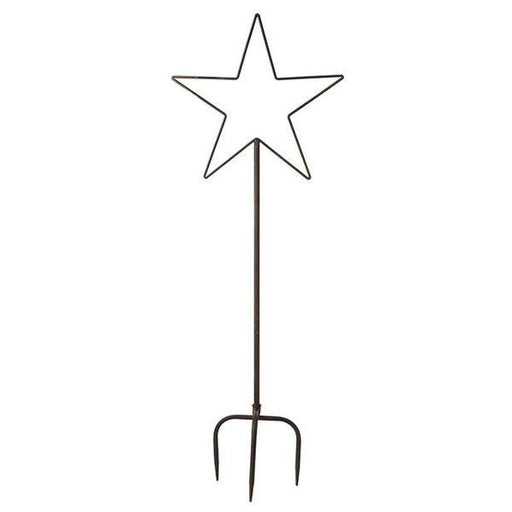 Extra Large Metal Star Stake (166cm) Metal Garden Decorations - Lost Land Interiors
