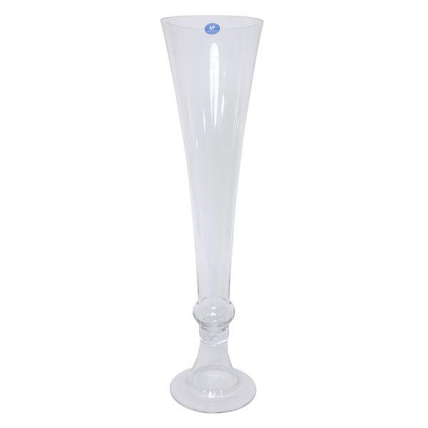 Flared Mayfair Glass Vase (60cm x 15.5cm) Flared Flute - Lost Land Interiors