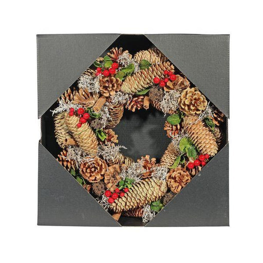 Cinnamon & Berry Wreath (36cm) Christmas Door Decorations - Lost Land Interiors