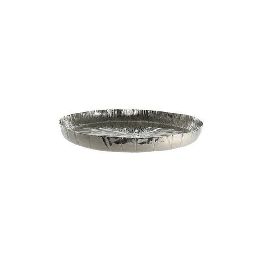 Sophisticated Silver Eros Lily Plate (34cm) - Timeless Elegance for Home and Events - Lost Land Interiors