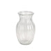 Glass Olpe Vase (19cm) Classic Hant Tied Ribbed Flower Vase - Lost Land Interiors