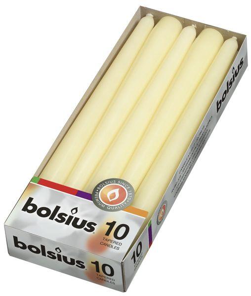Bolsius Ivory Tapered Candles (Pack 10) - Lost Land Interiors