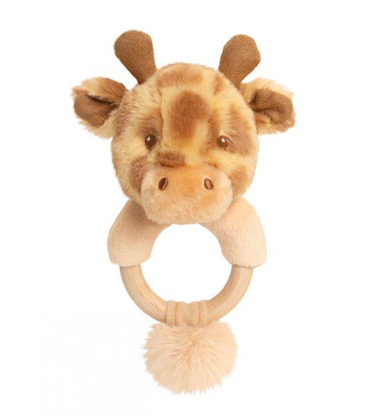Keeleco Huggy Giraffe Ring Rattle (14cm) Eco Friendly Baby Toys - Lost Land Interiors