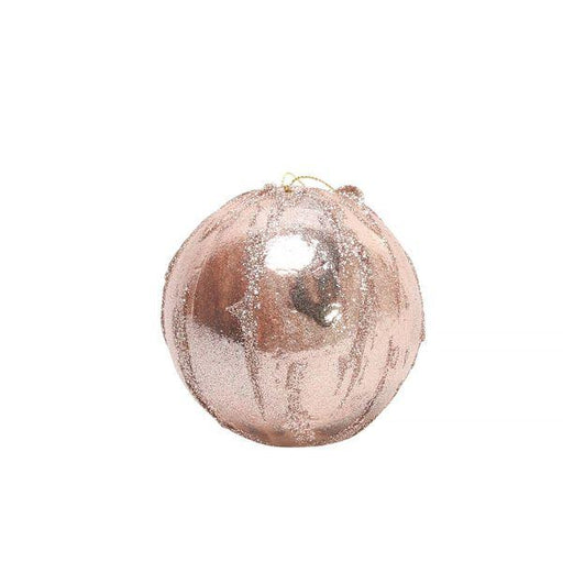 Pretty in Pink Rose Gold Bauble (Dia9cm) - Lost Land Interiors