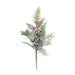 Frosted Foliage & Red Berries Pick (H38cm) - Lost Land Interiors