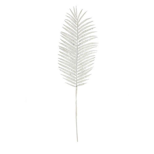 White Glitter Palm Leaf (H70cm) - Lost Land Interiors