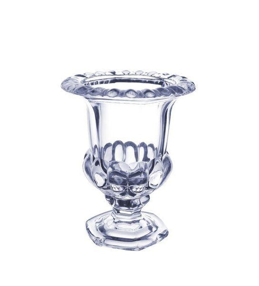 Clear Glass Georgian Style Glass Urn (22cm) - Lost Land Interiors