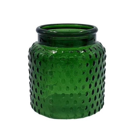 Premium Pear Green Glass Pickwick Jar (11cm x 10cm) – Elegant Vase for Weddings and Home Decor | Timeless Charm in Green Glass | Versatile Floral Display | Ideal Table Centerpiece - Lost Land Interiors
