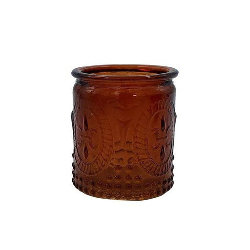 Brown Honey Glass Votive (7cm x 6cm) Candle Holder Vase - Lost Land Interiors