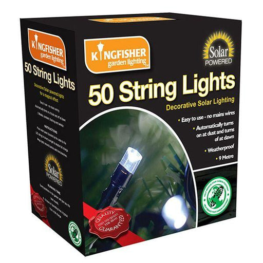 White LED Solar String Lights - Pack of 50 - Lost Land Interiors
