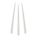 8 X White Extra Long Taper Candle 400mm x 25mm - Lost Land Interiors