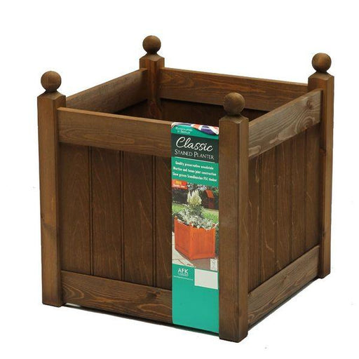 AFK Extra Large Classic Planter - Chestnut Stain - Lost Land Interiors