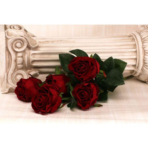 Exquisite 49cm Red Velvet Roses - Perfect Valentine's Day Gift - Lost Land Interiors