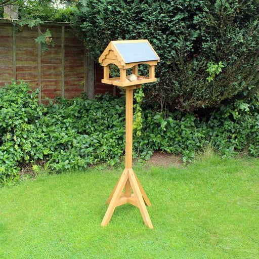 Nature's Market Slate Roof House Bird Table - Lost Land Interiors
