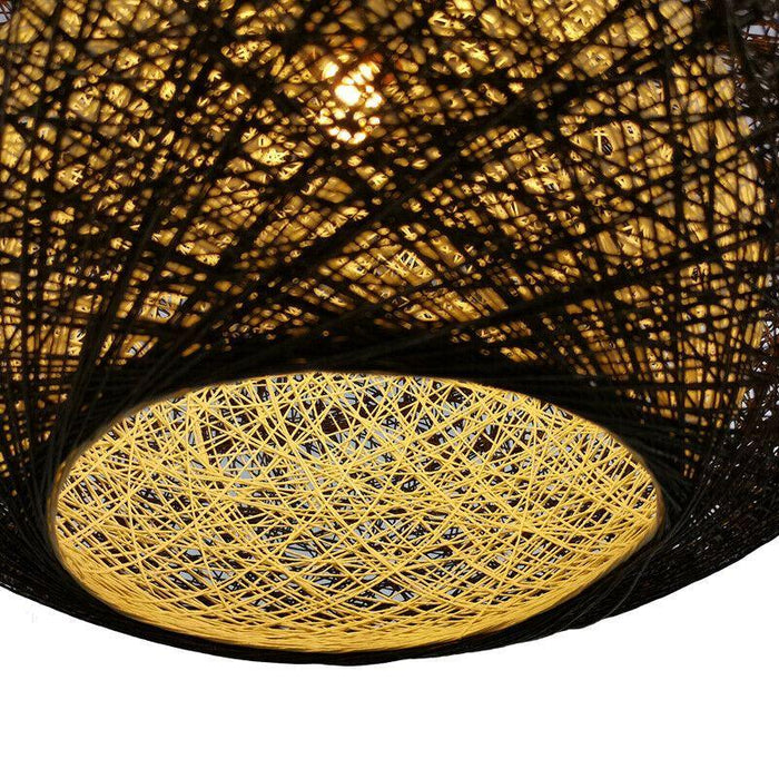Rattan Ceiling Light lamp Hanging Hemp Rope Pendant Lamp Shade~1333 - Lost Land Interiors