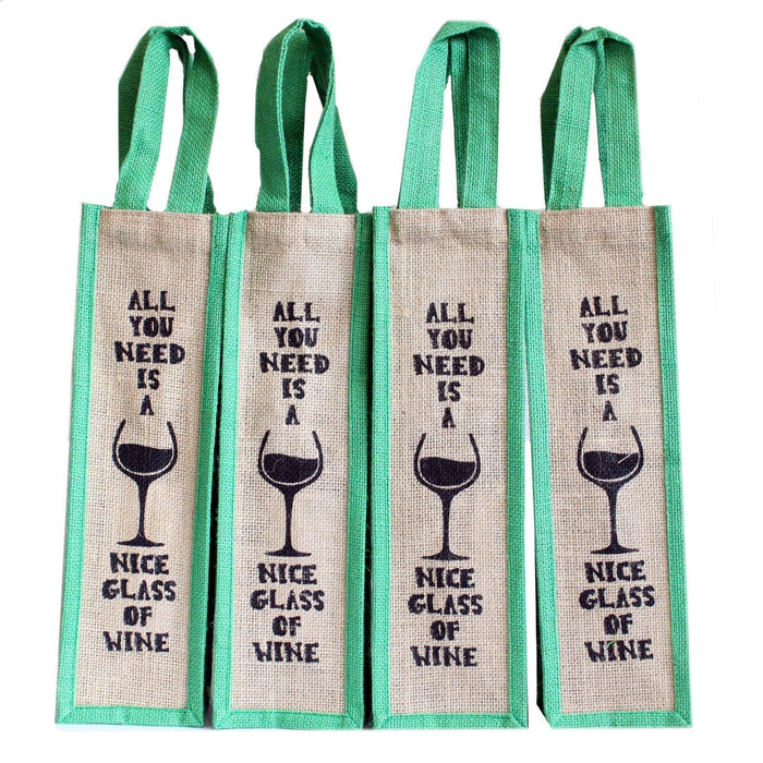 Jute Bag Green - All You Need - Lost Land Interiors
